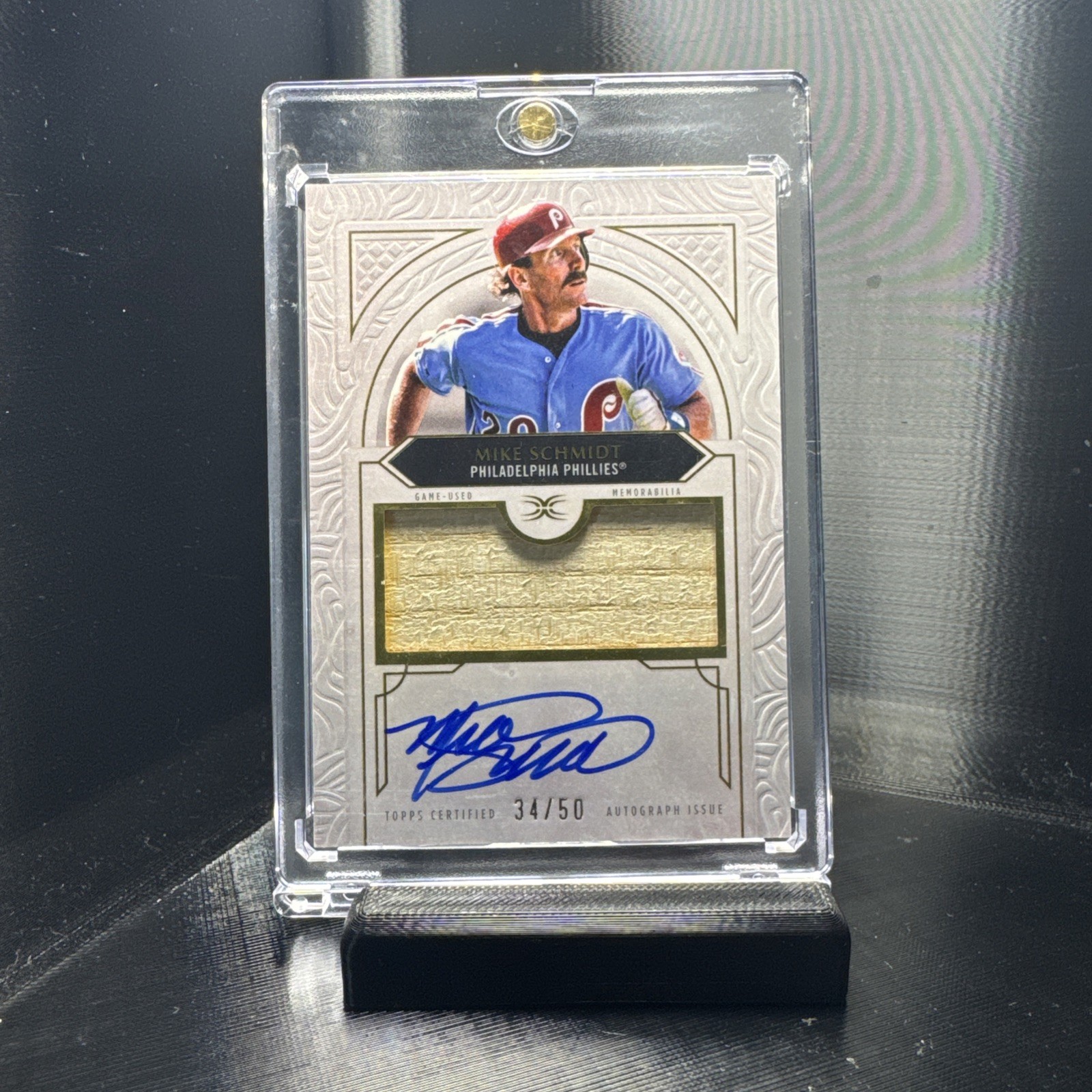2025 Topps Definitive Mike Schmidt Relic Auto Autograph Cards Bat #/50 Phillies