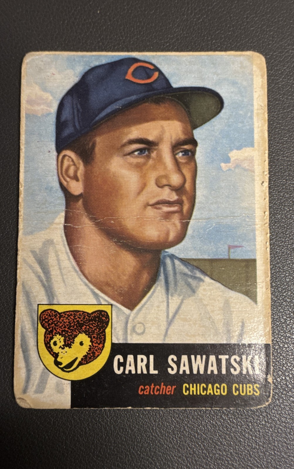 1953 Topps – Carl Sawatski #202 (RC) LOW GRADE-See Description