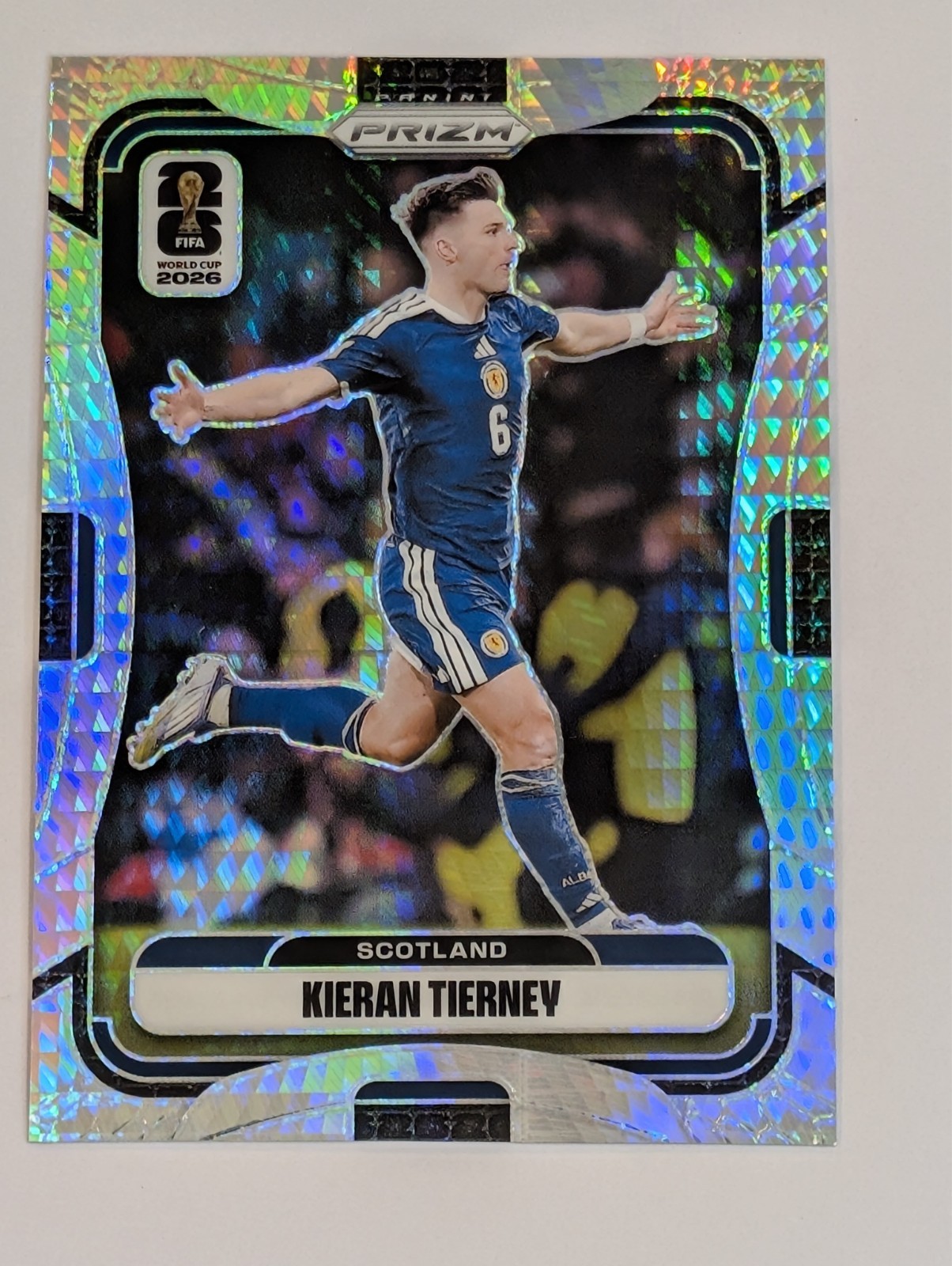 2026 Prizm World Cup KIERAN TIERNEY Hyper Silver Base SCOTLAND