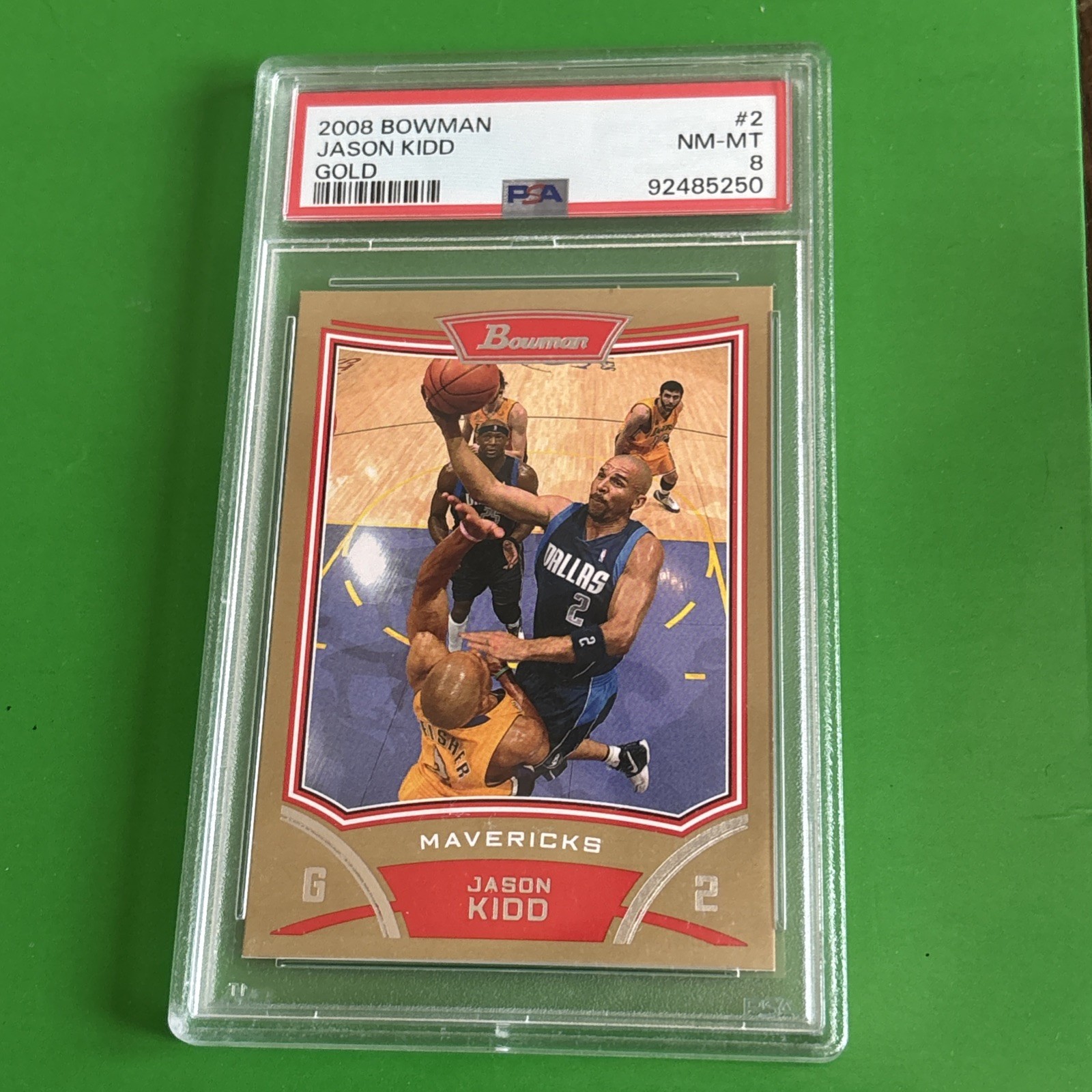 JASON KIDD 2008 Bowman GOLD # /50 Pop 1 None Higher