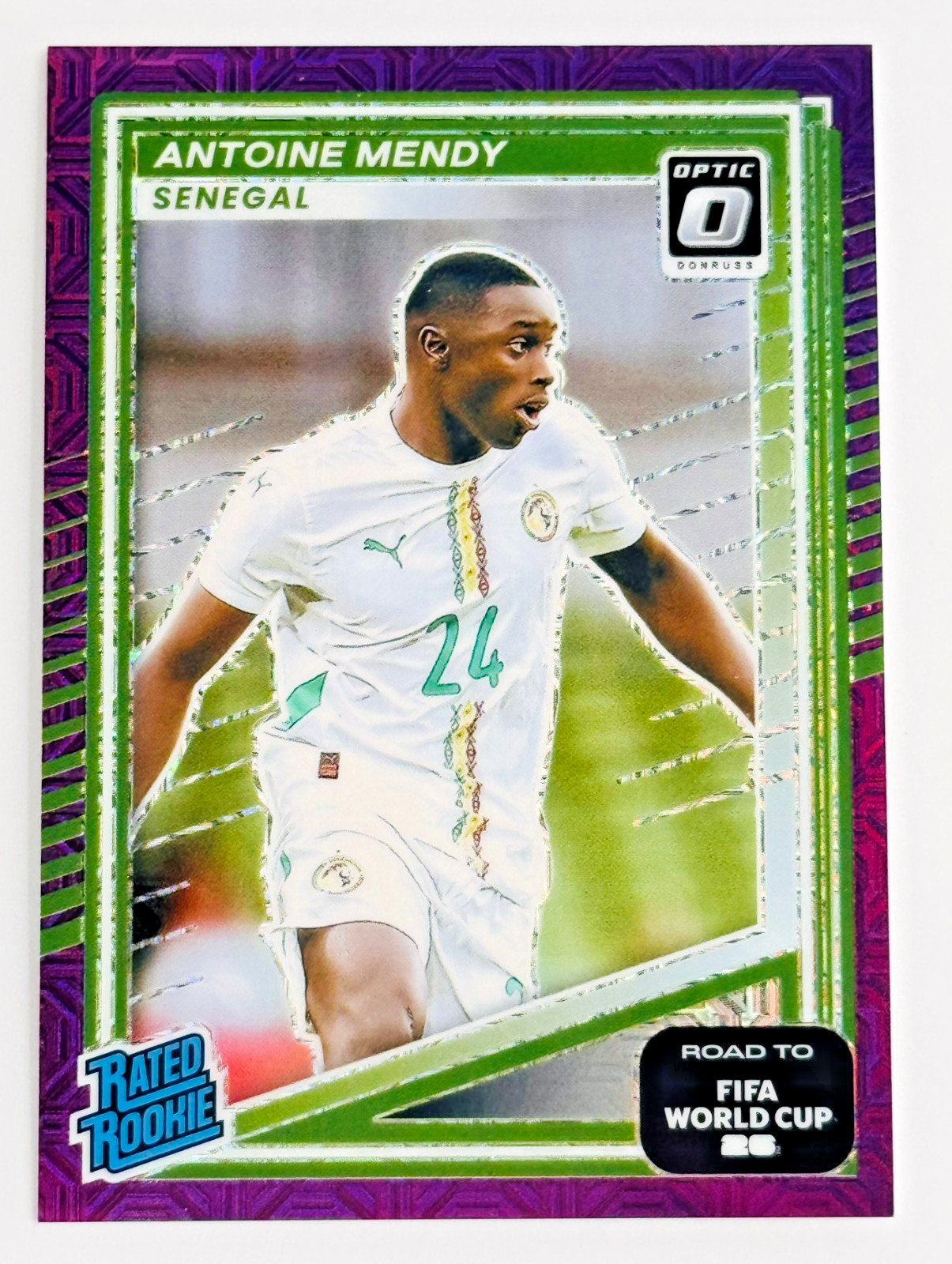 2025 Panini Donruss Optic Antoine Mendy Rated Rookie Purple /25 Senegal RC