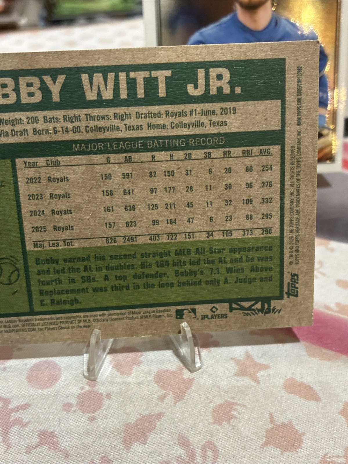 Bobby Witt Jr. 2026 Topps Heritage Image Variation SSP #160 KC Royals +2 Chrome