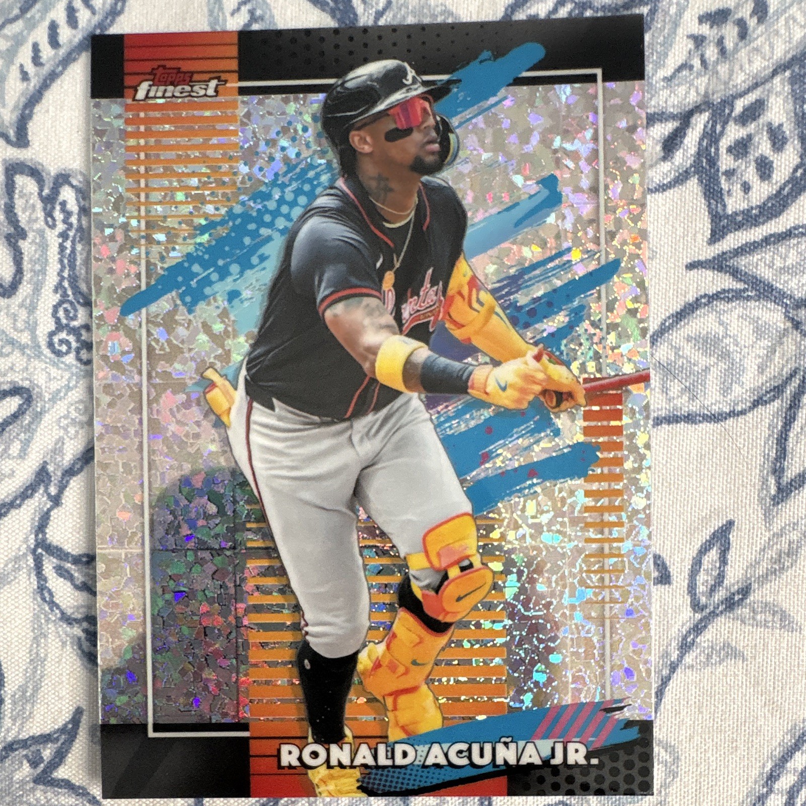 2026 Topps Finest Ronald Acuna Jr Uncommon Mini Diamond Refractor #187