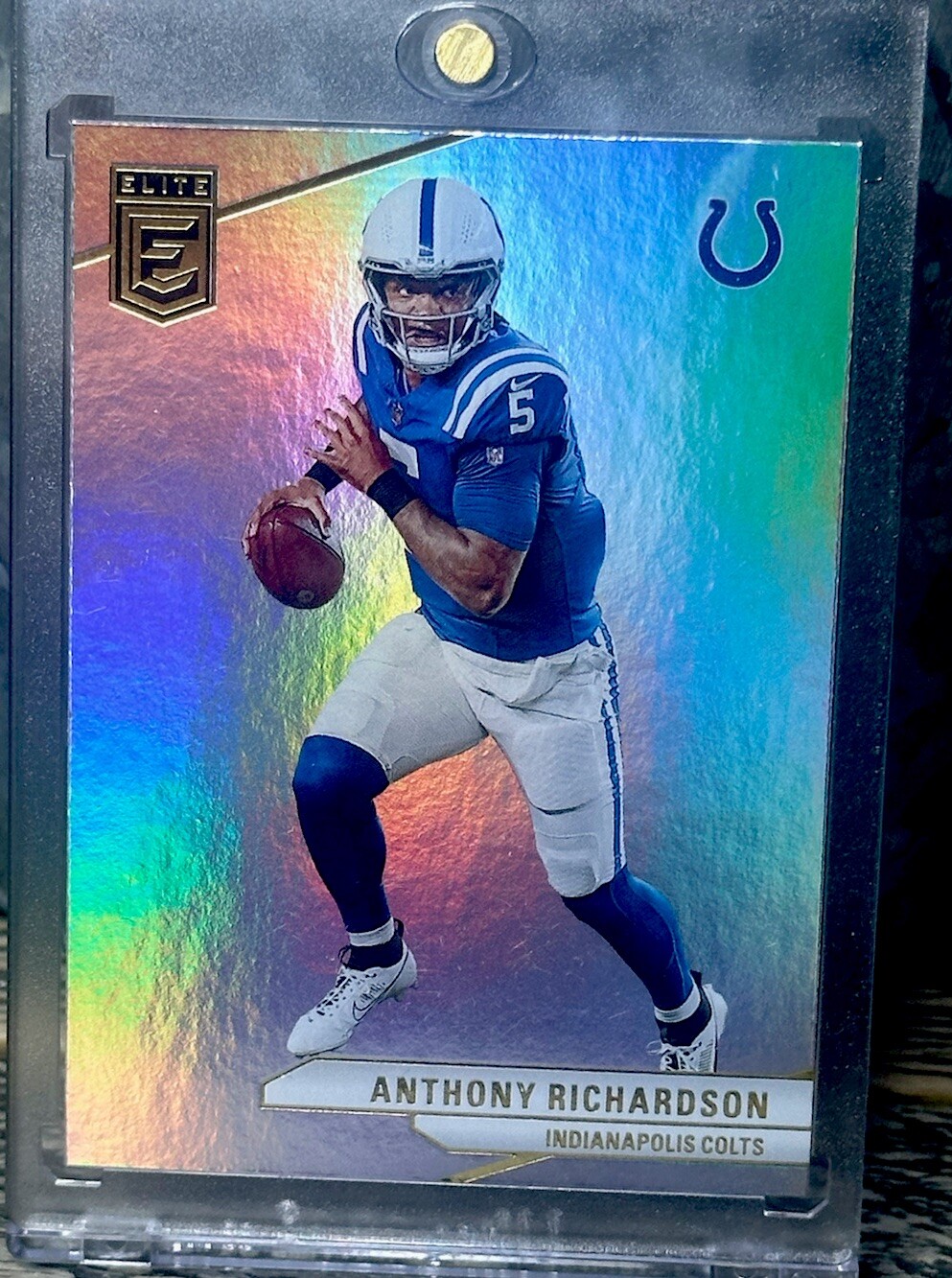Anthony Richardson RAINBOW HOLO SP RARE PANINI SILVER INVESTMENT CARD ROY