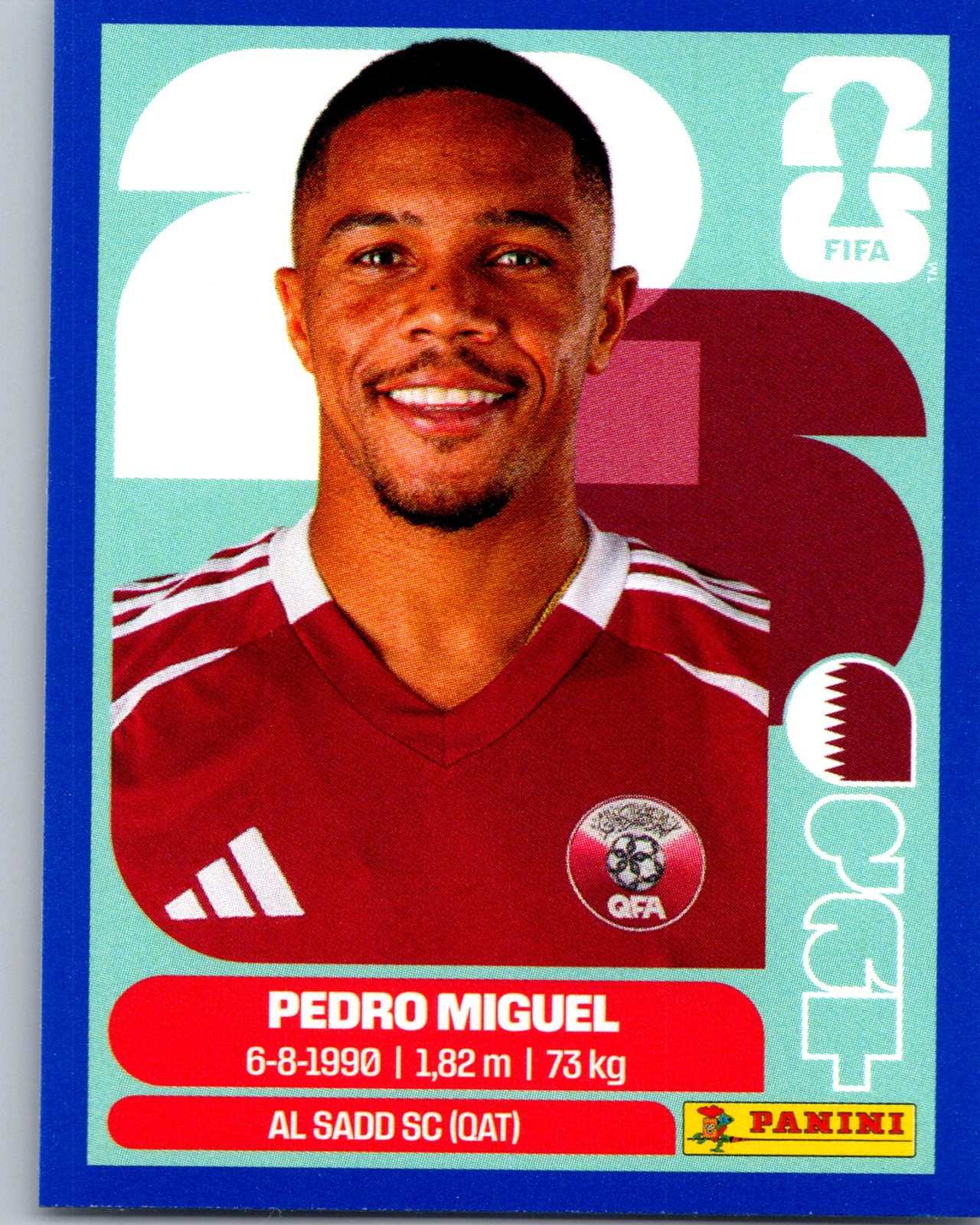2026 Panini FIFA World Cup (“Printed in Italy” Back)* #QAT7 Pedro Miguel