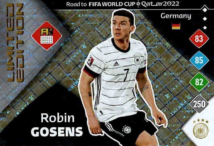 Panini Road To 2022 QATAR World Cup Fußball Limited Edition Robin Gosens