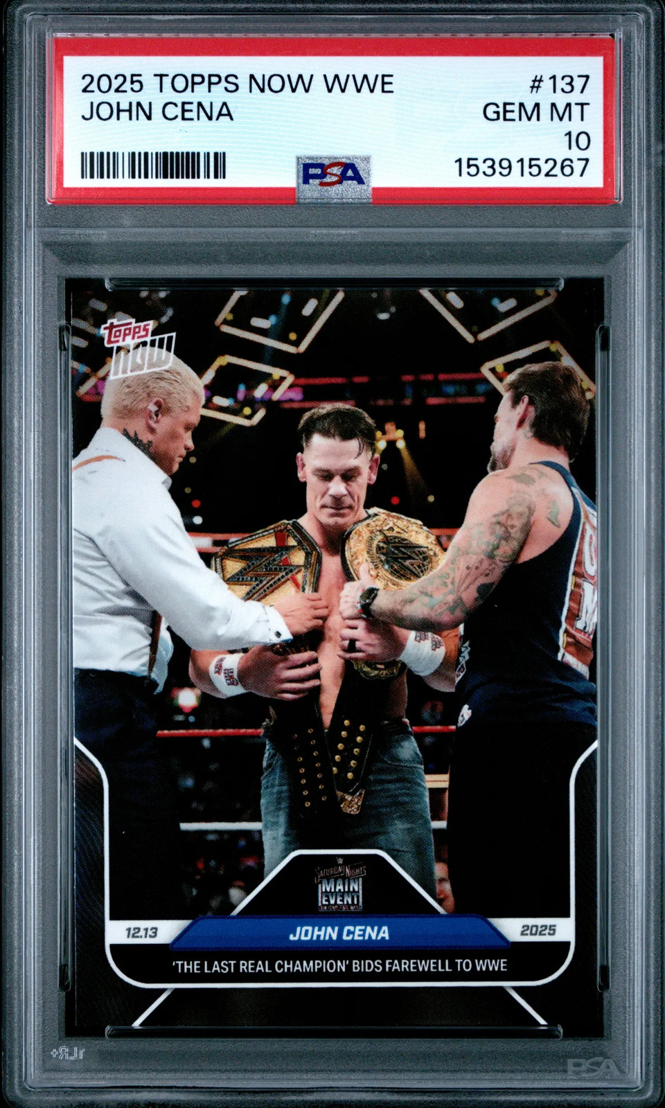 John Cena – 2025 Topps Now WWE PSA 10