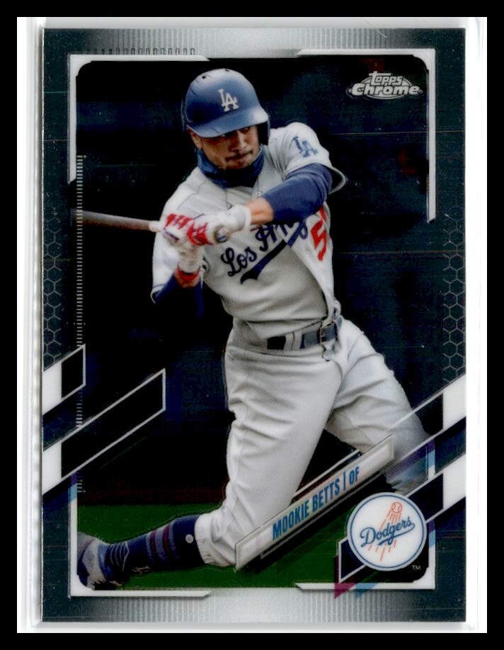 Mookie Betts 2021 Topps Chrome #100 Los Angeles Dodgers