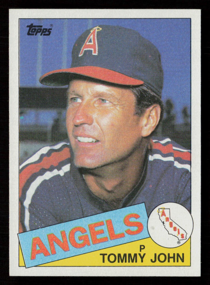 Tommy John 1985 Topps #179 California Angels Baseball Card