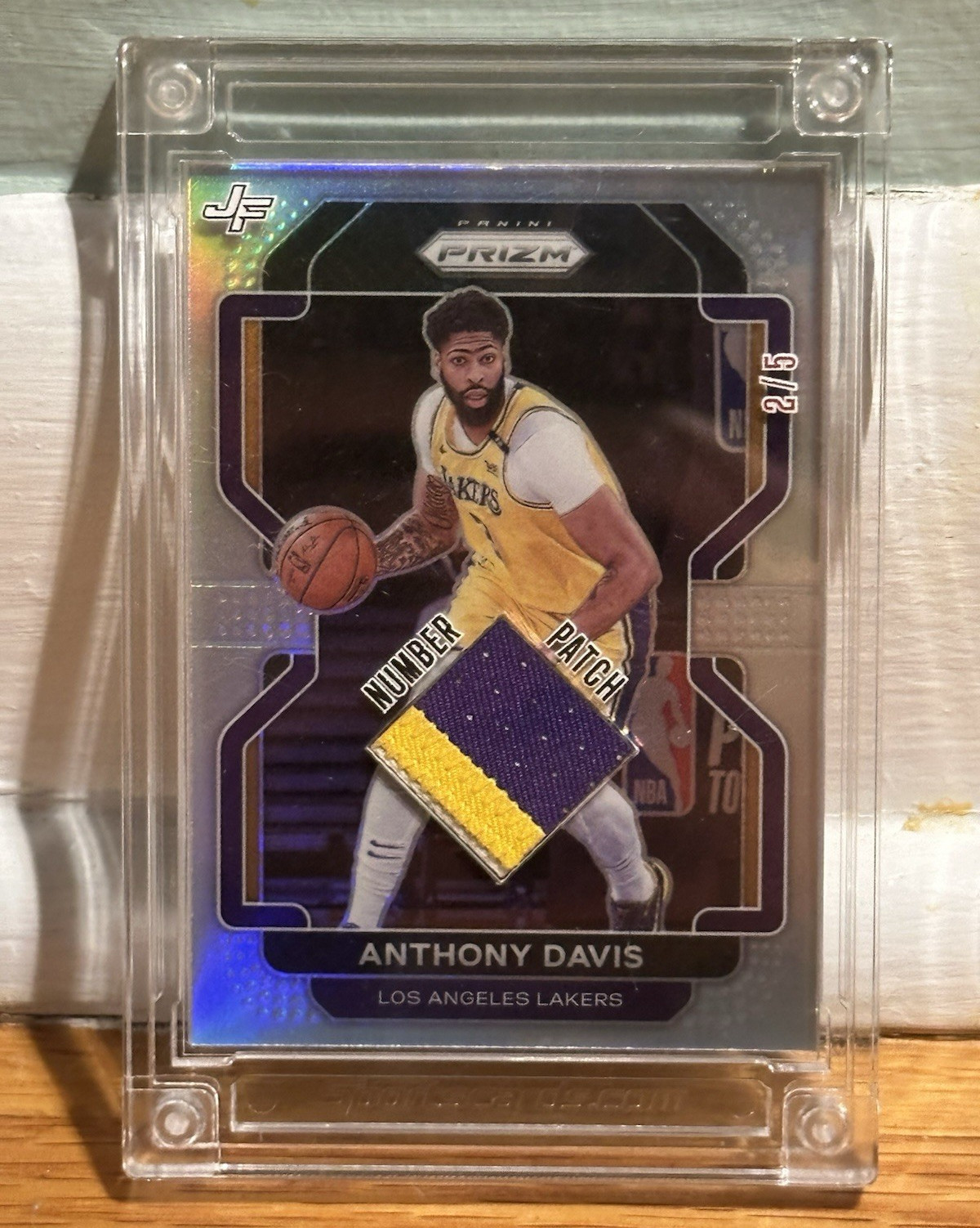Panini Prizm Anthony Davis Lakers Jersey Fusion Patch Serial #2/5 Card