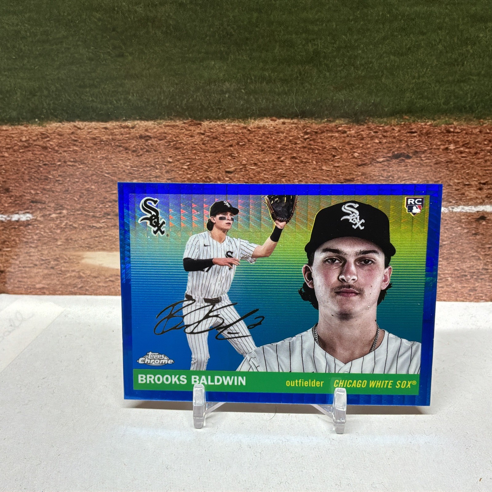 Brooks Baldwin 2025 Topps Chrome Platinum Blue Prizm 252 RC White Sox