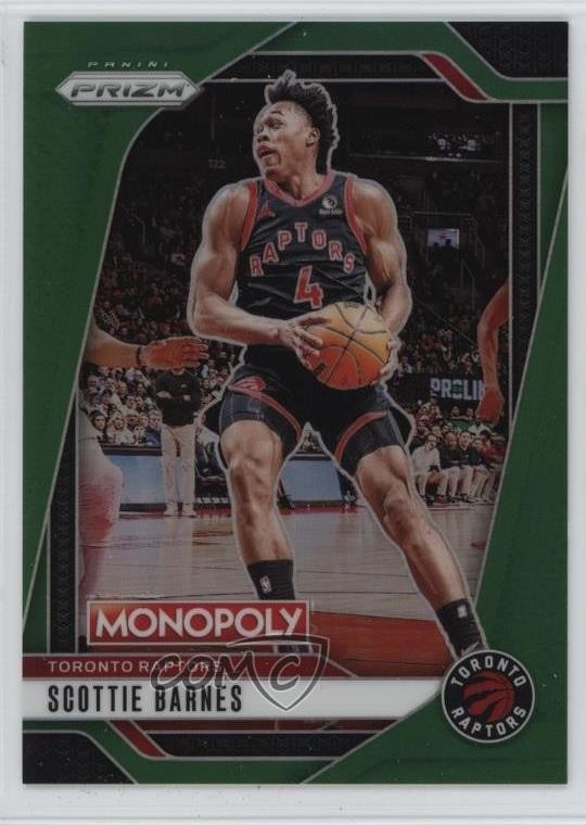 2024-25 Panini Prizm Monopoly Green Prizm 1/35 Scottie Barnes #67 8d4