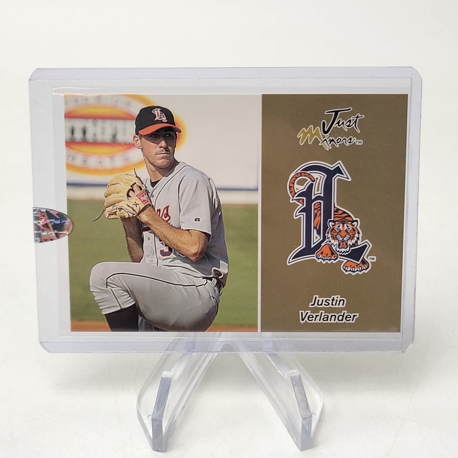 2005 Just Minors, JUSTIN VERLANDER, Auto Preview, Rookie Card RC, Gold #9/100