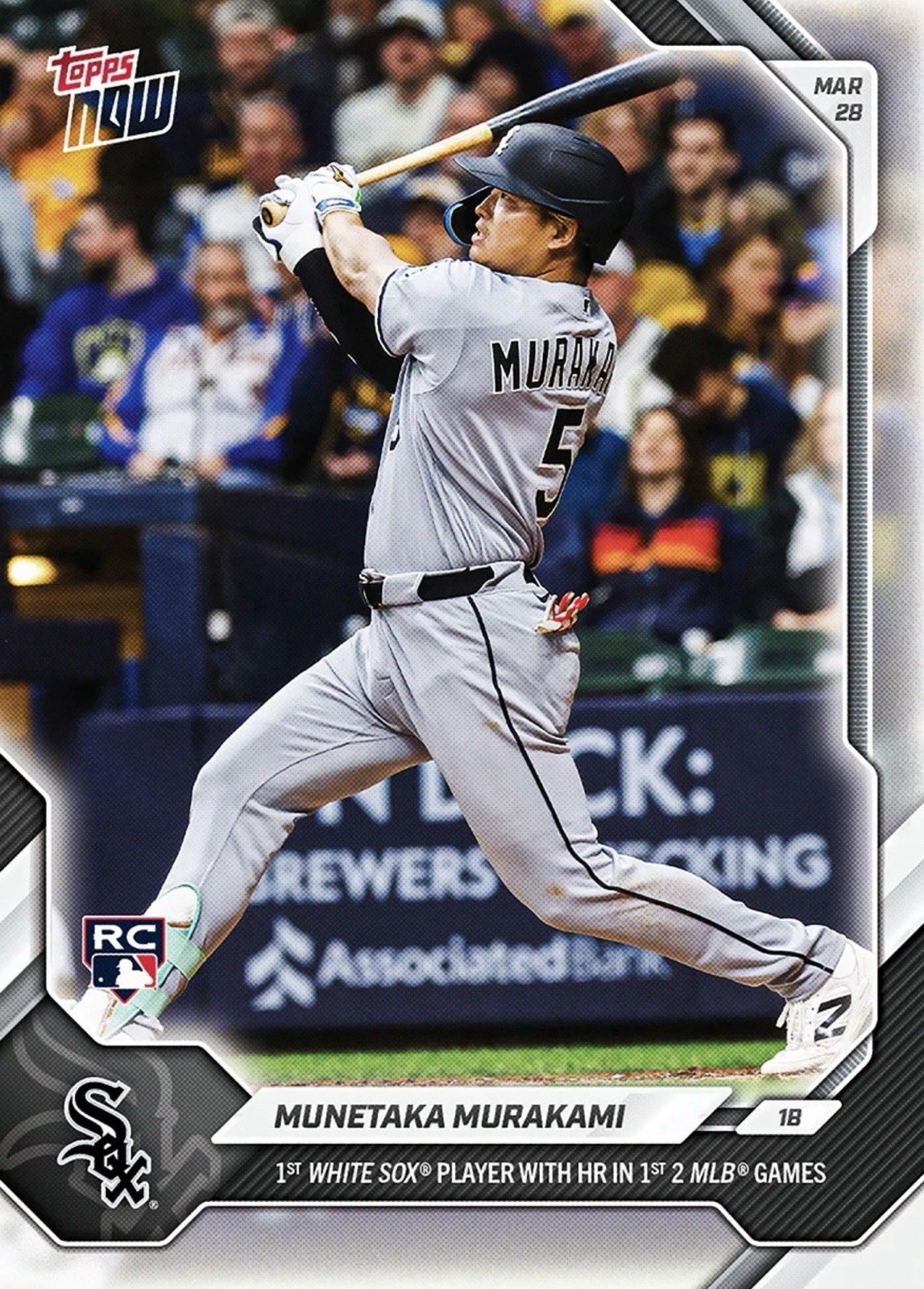 2026 MLB Topps NOW Munetaka Murakami #23 (RC) Chicago White Sox