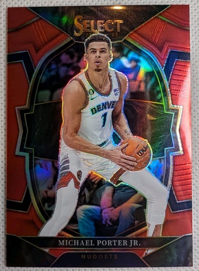 2022-23 Panini Select MICHAEL PORTER JR #14 Red /199 Denver Nuggets