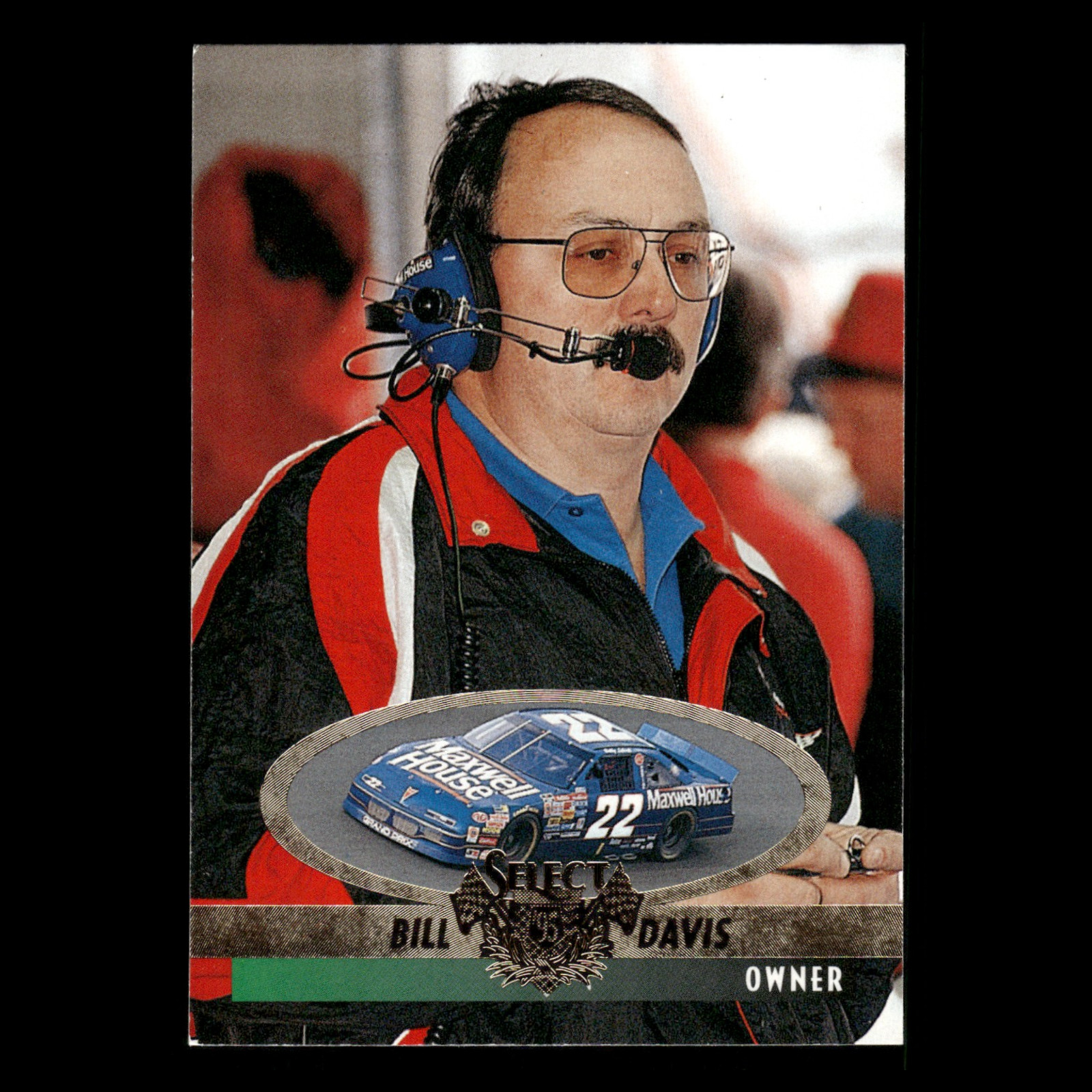 Bill Davis #80 1995 Select Bill Davis Racing Racing Card NM