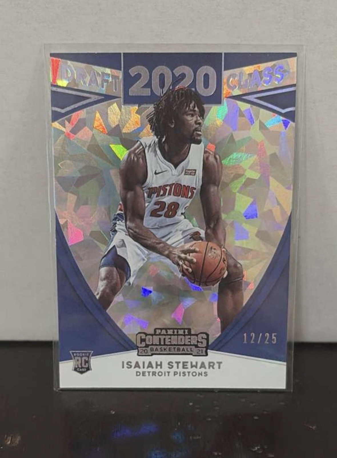 2020-21 Panini Contenders Isaiah Stewart Rookie Draft Class Cracked Ice /25