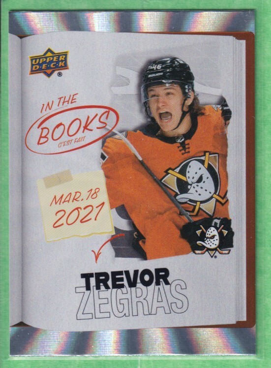 2024-25 Tim Hortons Retrospective Rookies In The Books #ITB-5 Trevor Zegras