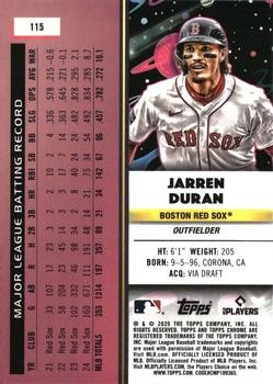 Jarren Duran 2025 Topps Chrome Cosmic #115 Boston Red Sox