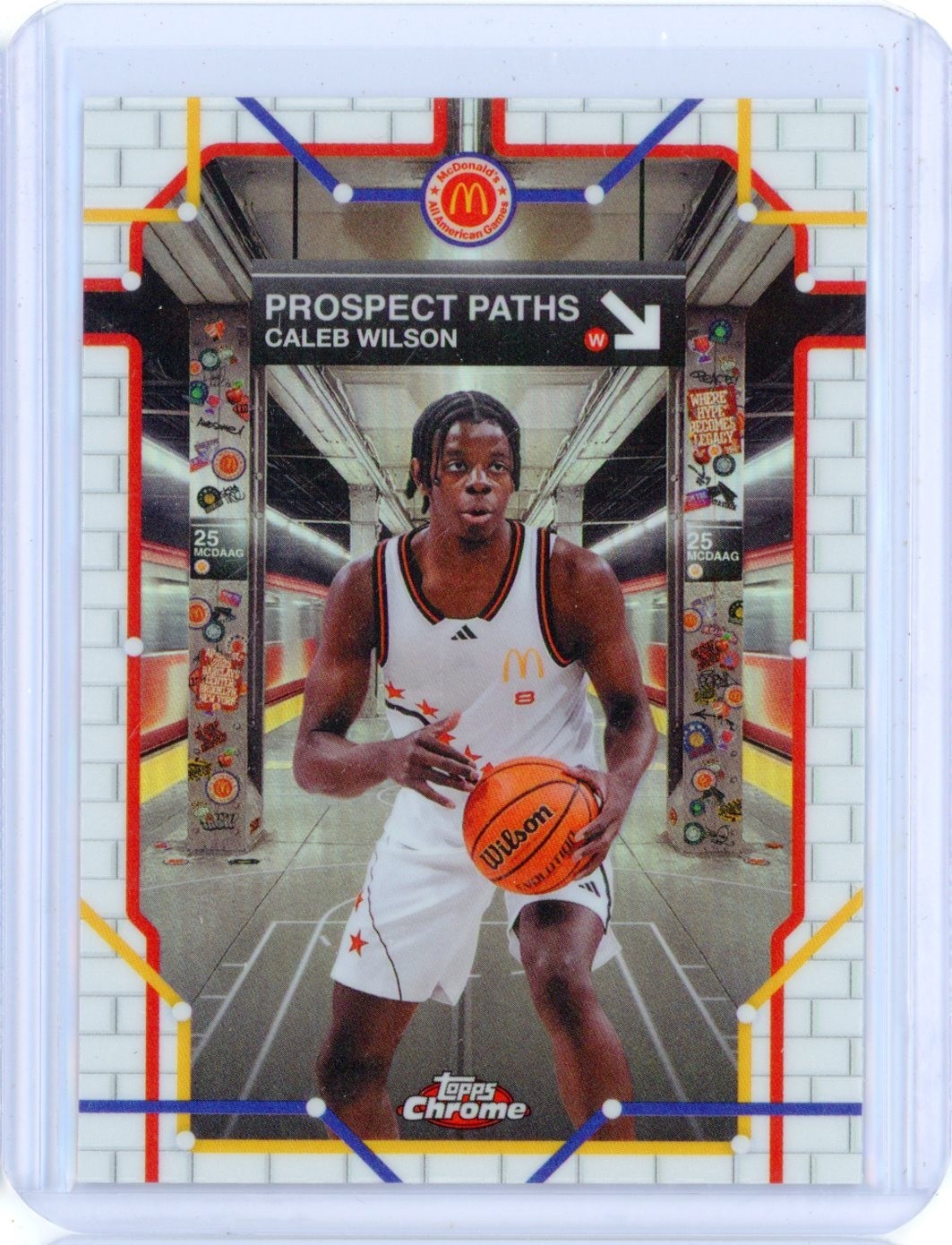 2025 Topps Chrome McDonald’s CALEB WILSON Prospect Paths Refractor RC Rookie SP