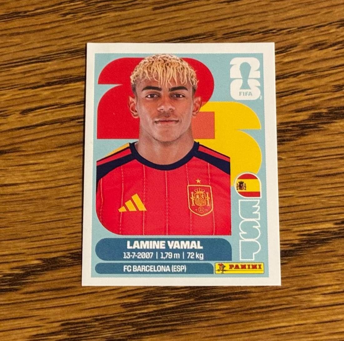 2026 Panini Fifa World Cup Lamine Yamal Spain ESP15 ESP 15 Sticker