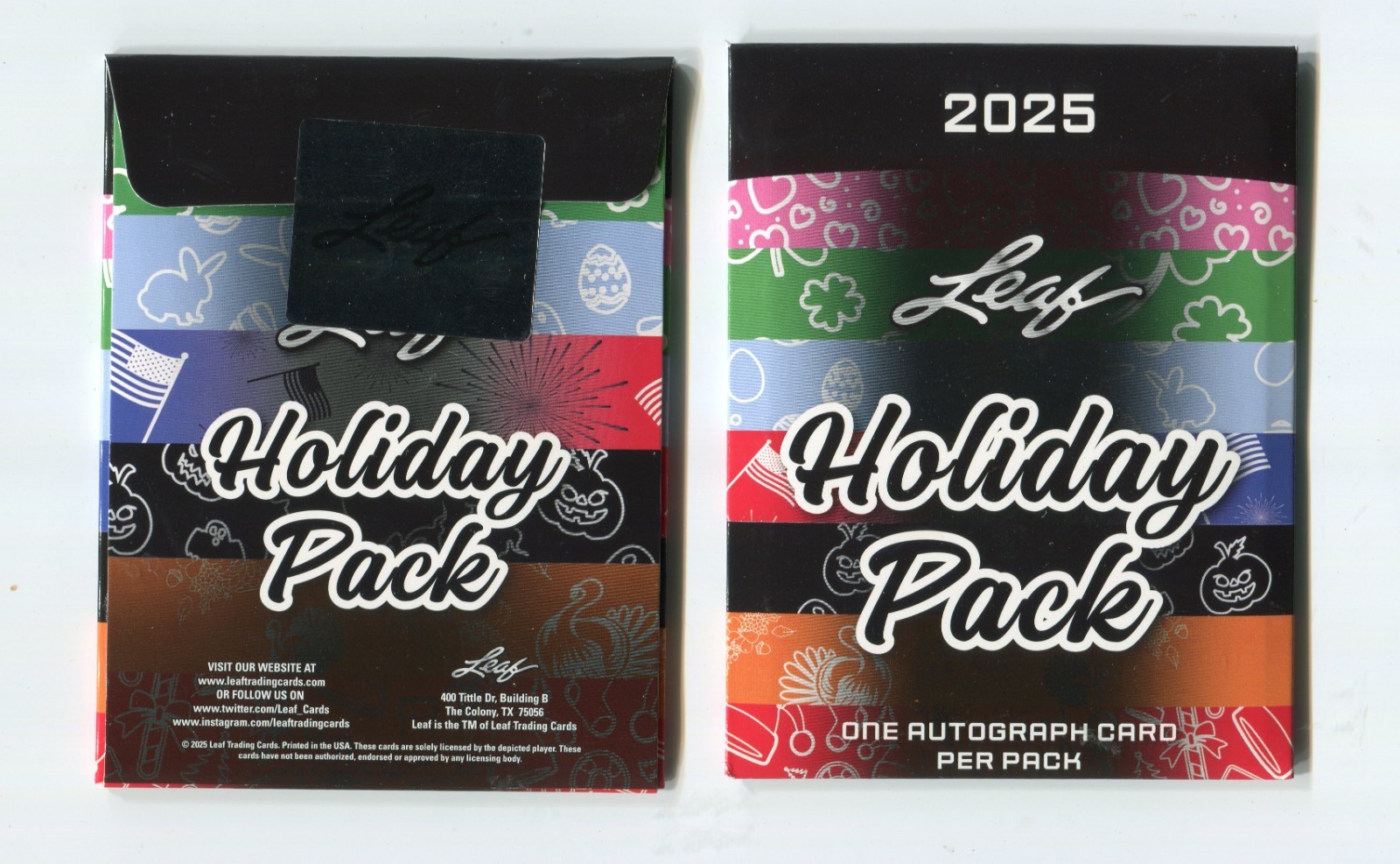 2025 LEAF HOLIDAY PACK SEALED AUTOGRAPH IN EVERY PACK MULTI- SPORT