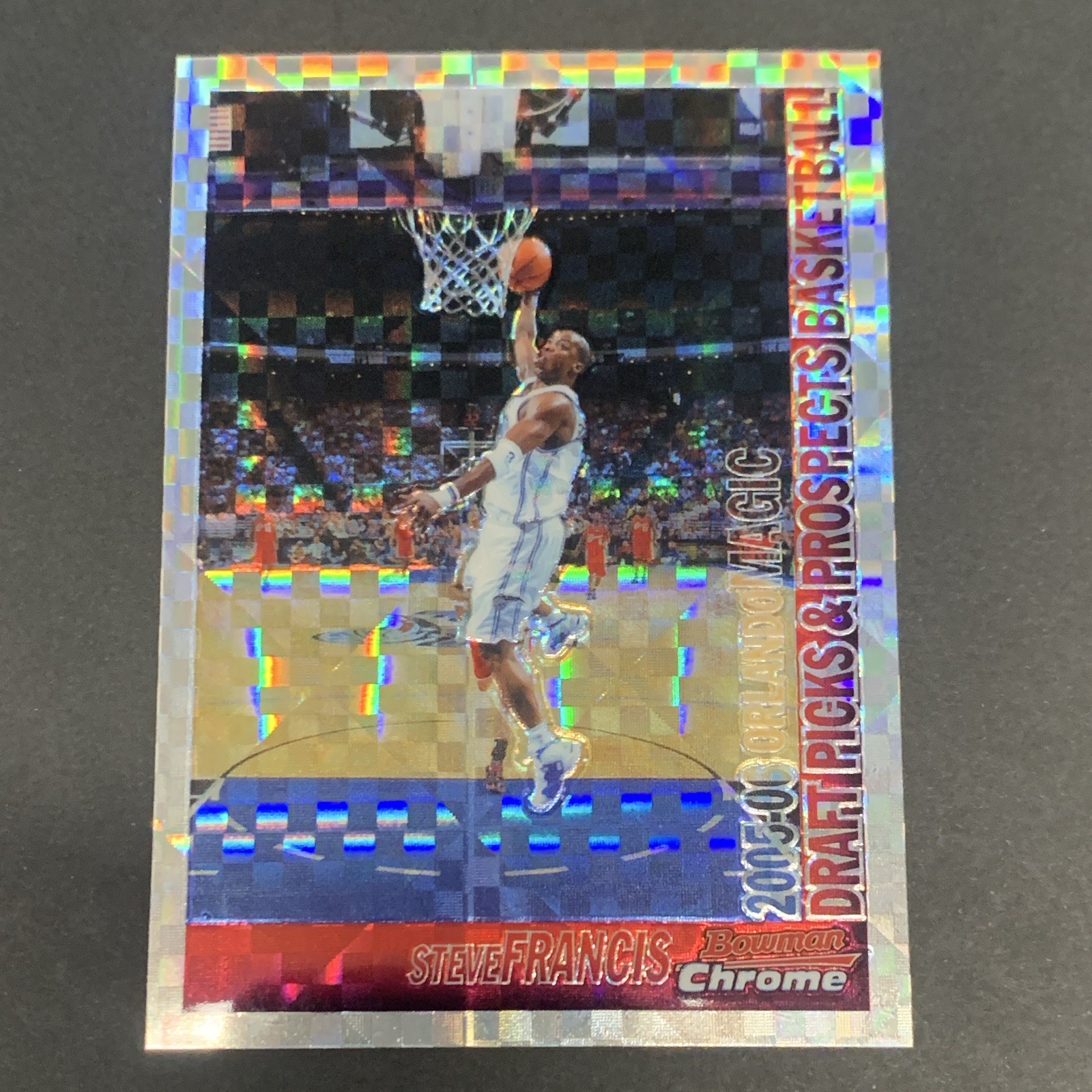 2005-06 Bowman Chrome Draft Picks Steve Francis #43 X-Fractor /150