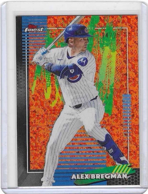 2026 Topps Finest #60 Alex Bregman Orange Mini Diamond #14/25