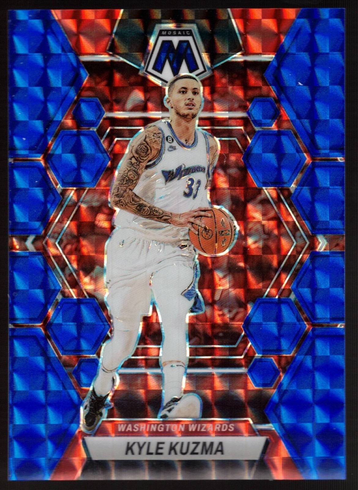 Kyle Kuzma – 2022-23 Panini Mosaic Blue Mosaic Prizm /199 #91 FREE SHIPPING!!