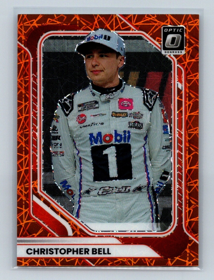 2026 Donruss Optic Racing Orange Velocity Prizm #40 Christopher Bell NASCAR