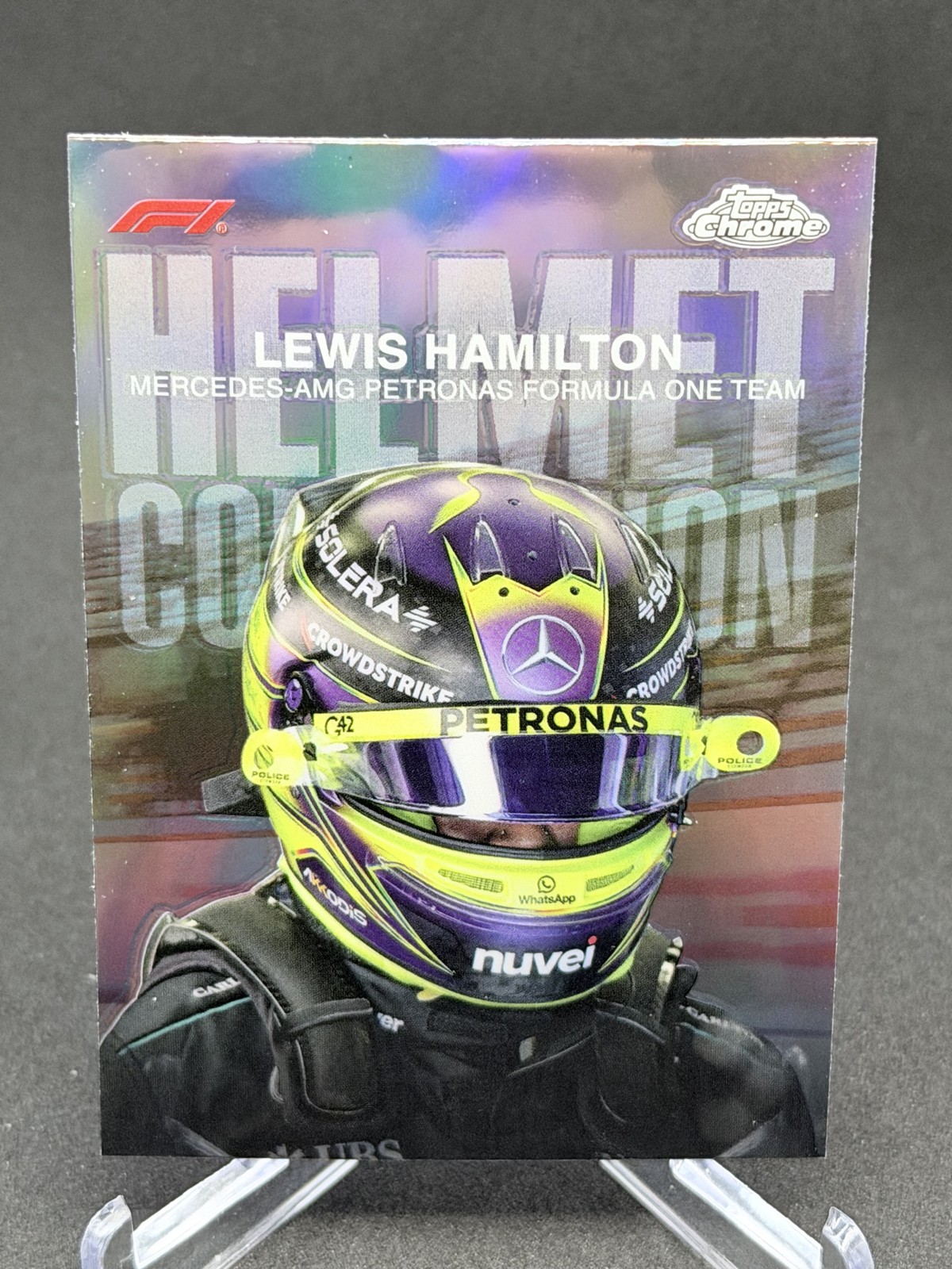 2024 Topps Chrome Formula 1 – Helmet Collection Lewis Hamilton #HC-6