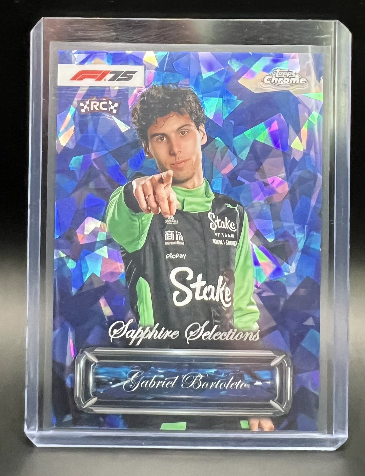 2025 Topps Chrome Sapphire F1 Gabriel Bortoleto RC Sapphire Selections SP #SS-1