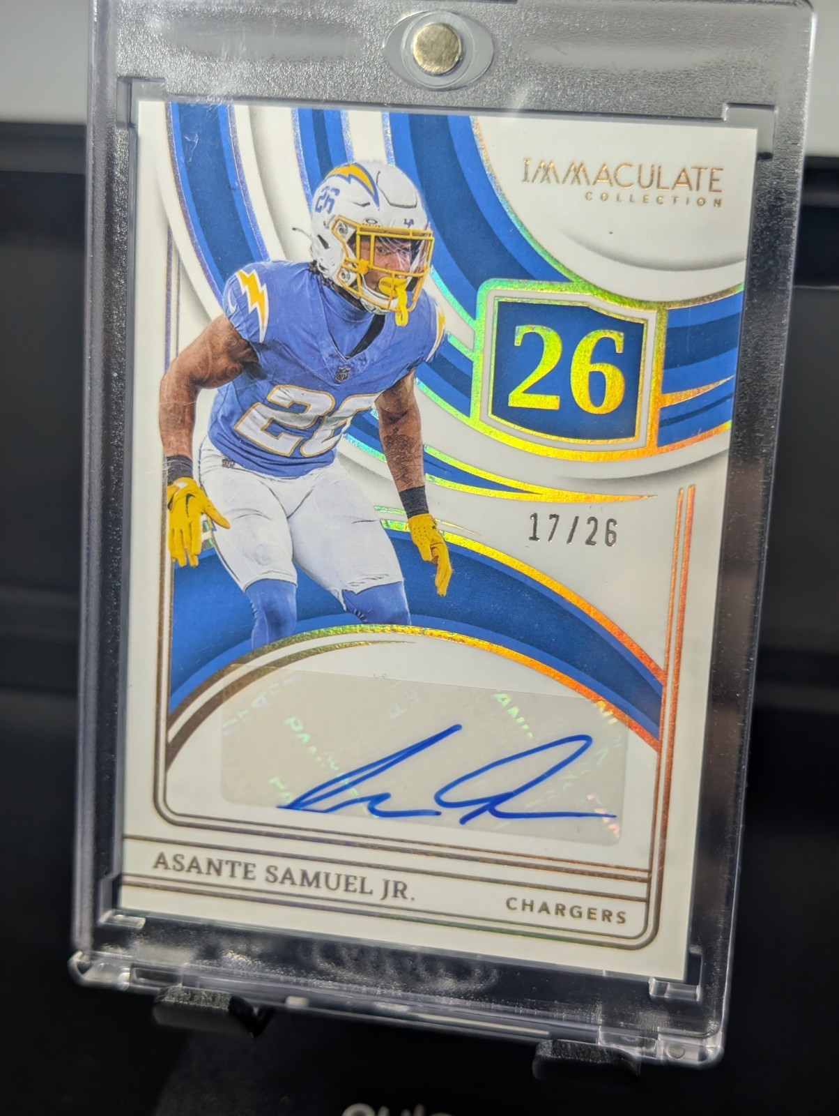 2024 Panini Immaculate Asante Samuel Jr Auto /26 Chargers INS-ASJ