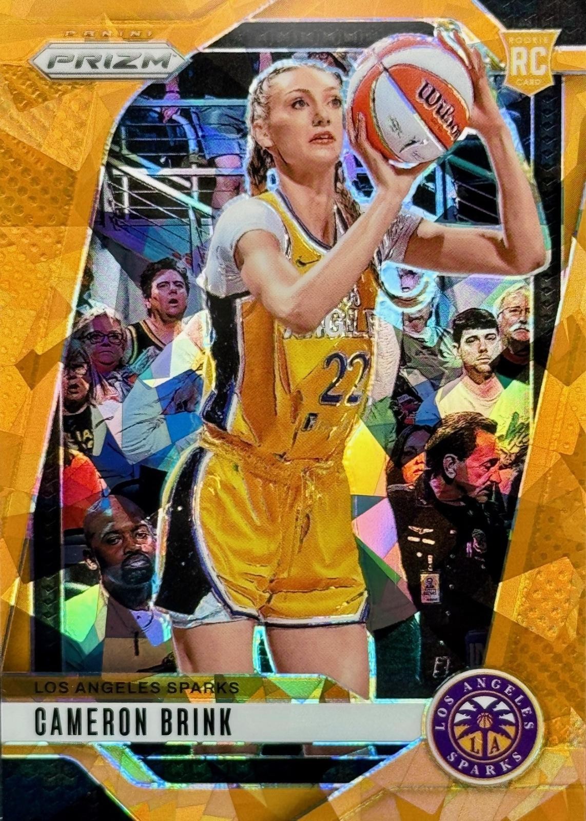 2024 Prizm WNBA CAMERON BRINK Orange Cracked Ice Rookie Card #127