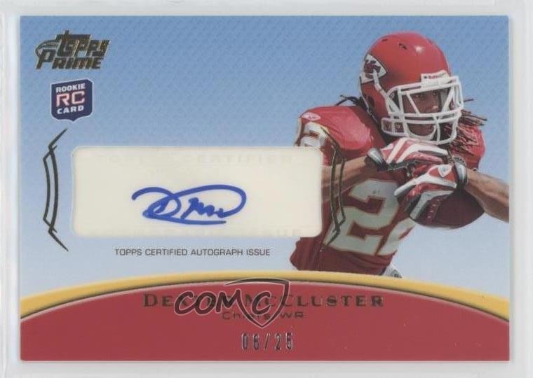 2010 Topps Prime Rookie Gold 6/25 Dexter McCluster #PAR-DMC Auto RC md3