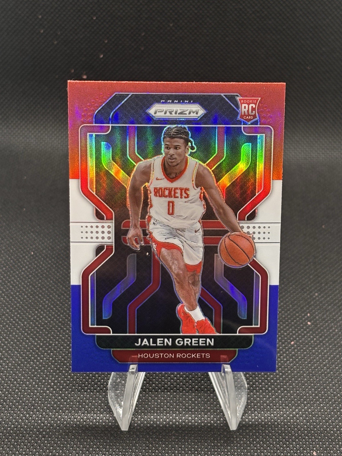2021-22 Panini Prizm – Jalen Green #306 Red White & Blue Prizm (RC)