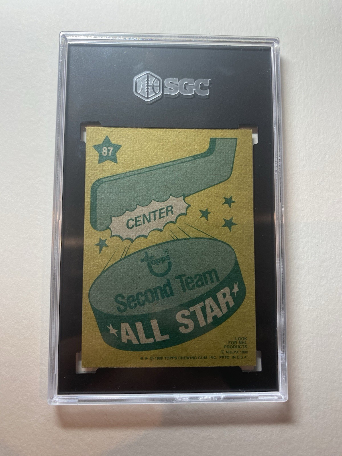 1980-81 TOPPS #87 WAYNE GRETZKY ALL STAR SGC 8 NM-MT