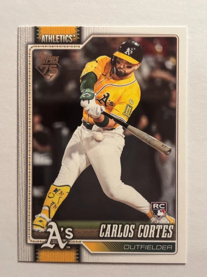 Carlos Cortes RC 2026 Topps 75 YEARS Baseball Series One #249 Rookie