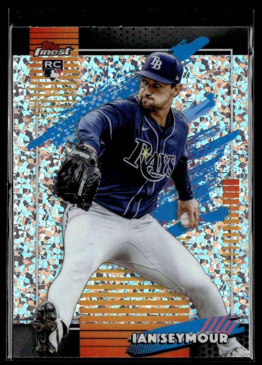 2026 Topps Finest Mini Diamond Refractor Uncommon Ian Seymour Rookie Rays #154