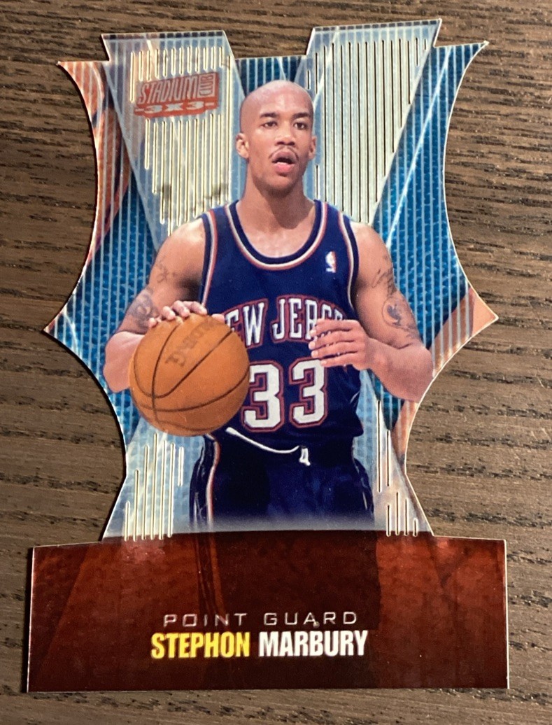 1999-00 Topps Stadium Club 3×3 Luminous Stephon Marbury #3×3/2B