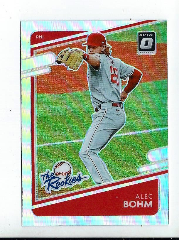 ALEC BOHM 21 Optic “The Rookies” (SILVER Prizm) Hi Grade PRISTINE *100% Centered