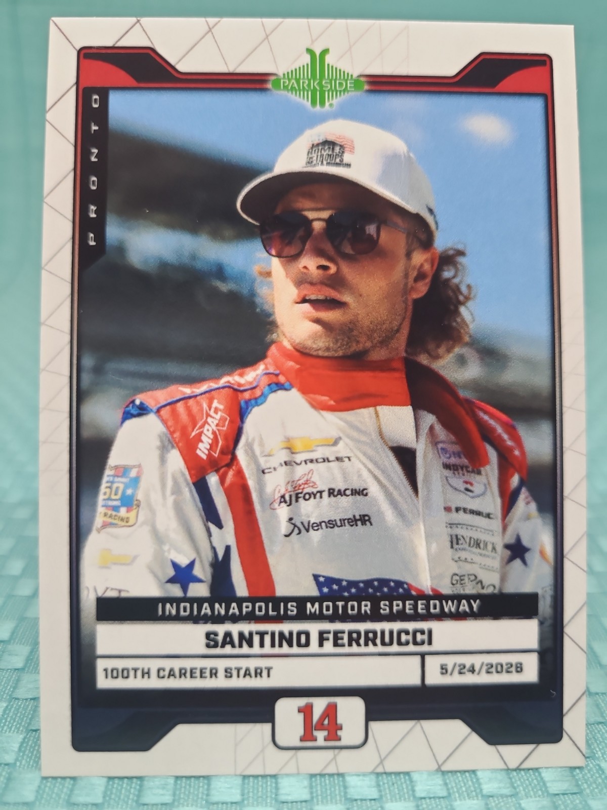 2026 Parkside Indycar Pronto Indy 500 100th Start Santino Ferrucci 46