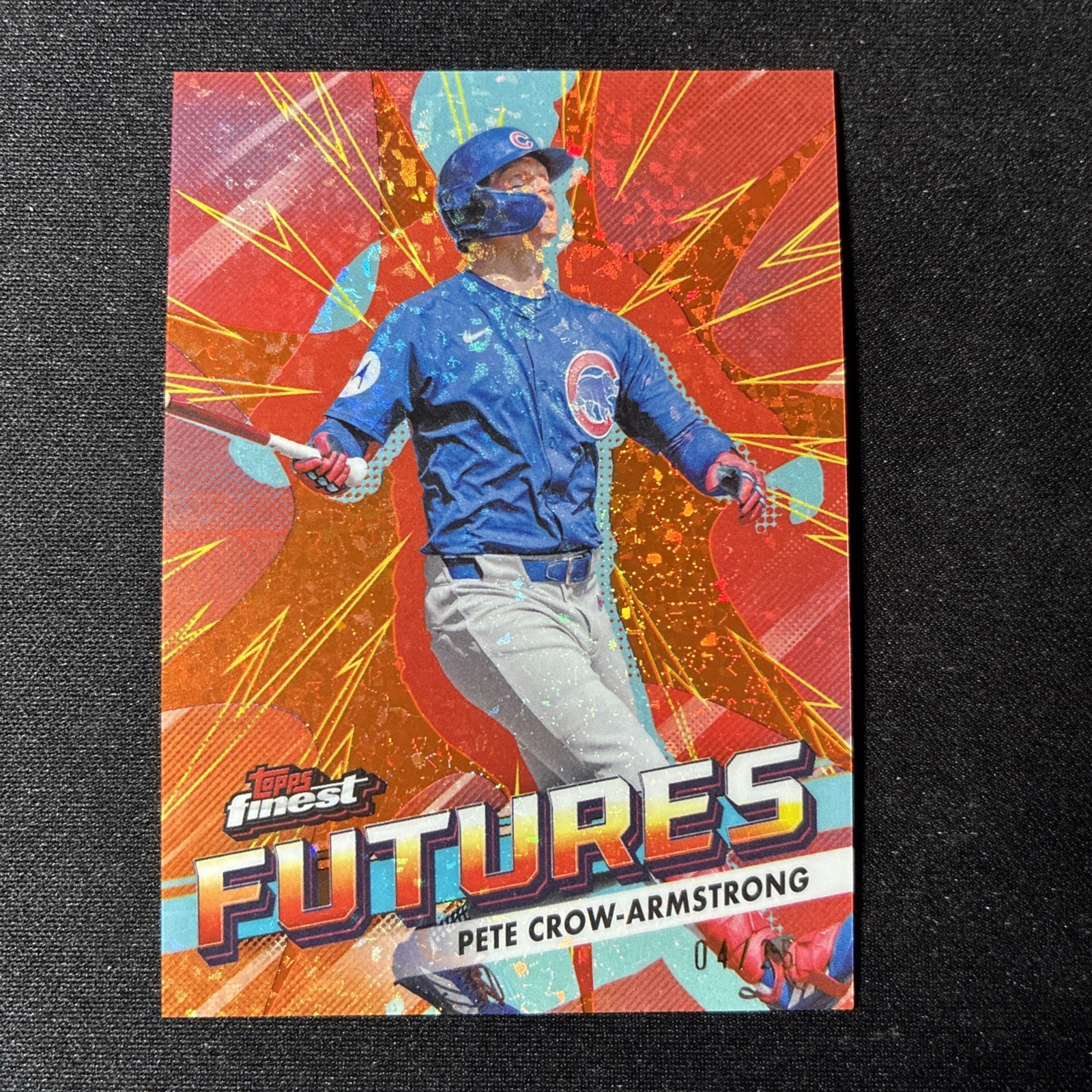 2026 Topps Finest Futures Pete Crow-Armstrong Orange Mini Diamond /25 SSP Cubs