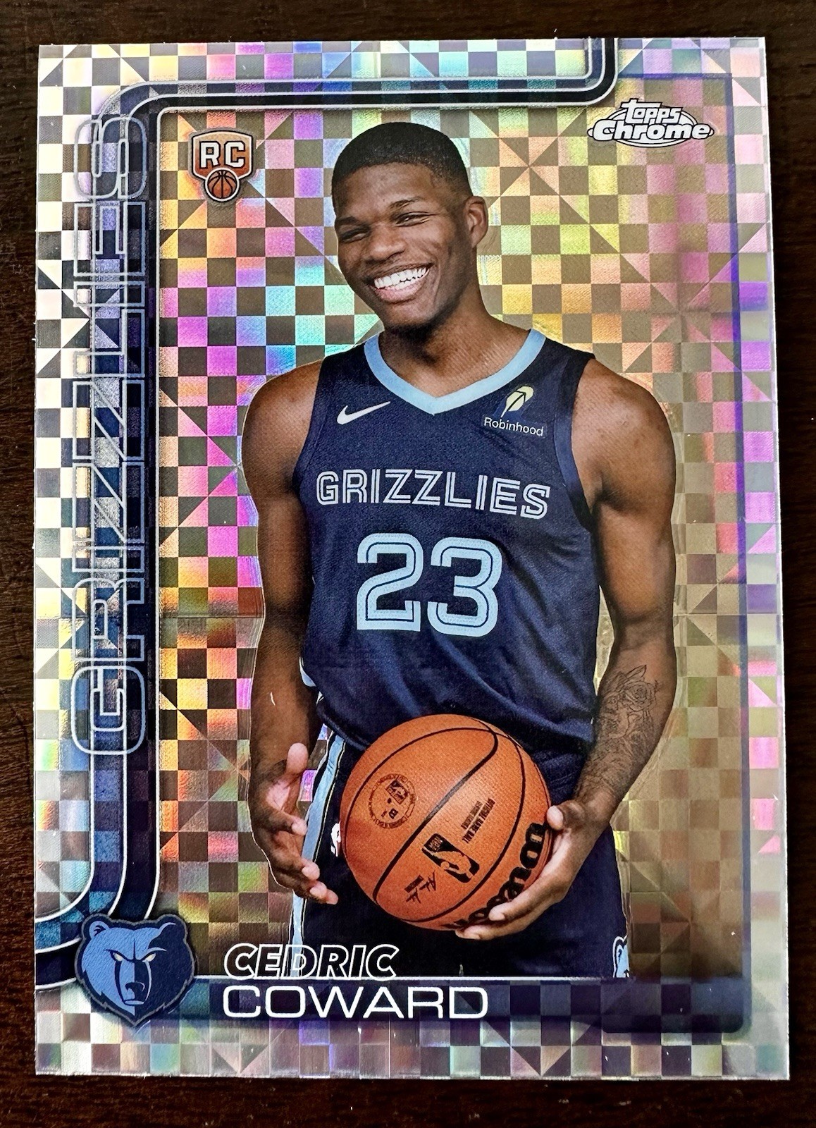 2025-26 Topps Chrome – Cedric Coward #261 X-Fractor (RC)