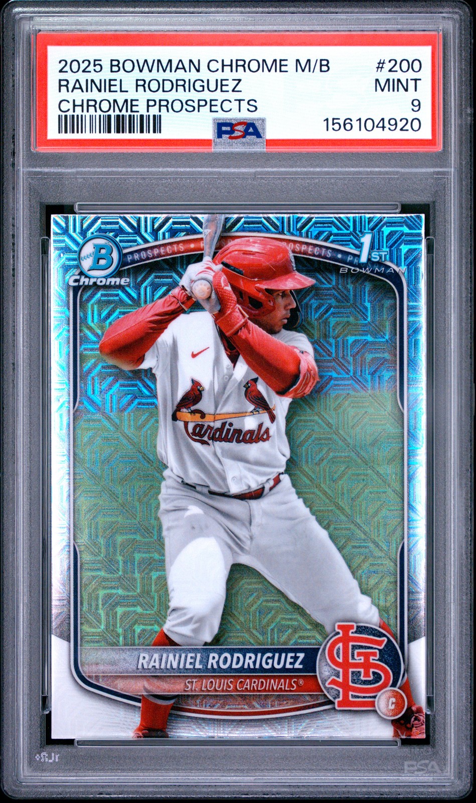 2025 Bowman Chrome #BCP-200 Rainiel Rodriguez 1st Mojo PSA 9