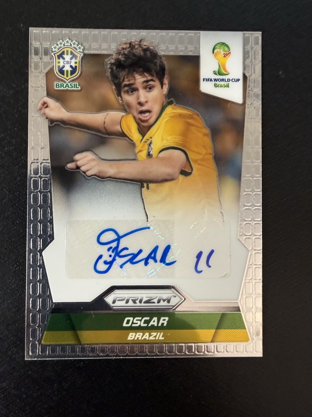 2014 Panini Prizm World Cup – Oscar Brasil Auto Autograph