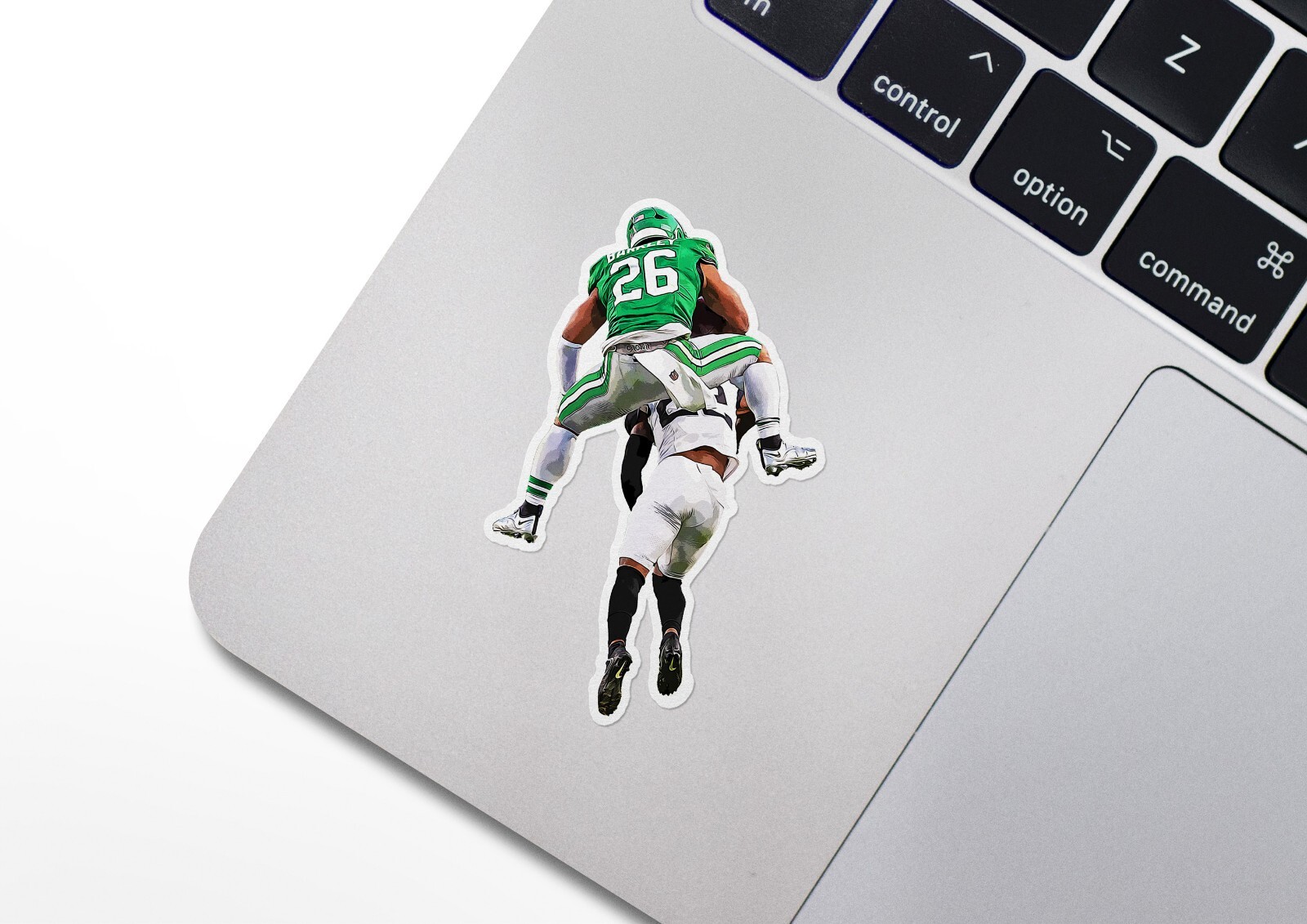 Saquon Barkley Eagles Glossy Sticker Vinyl Laminate, Self Adhesive