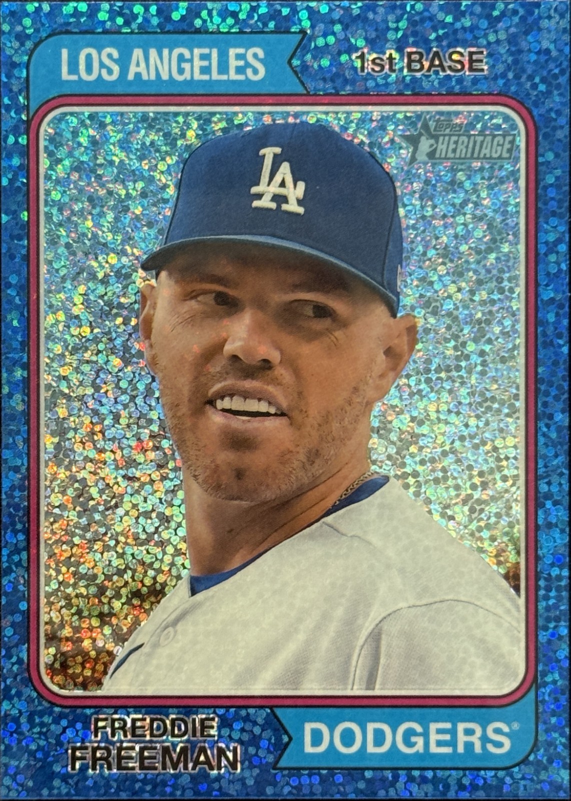2023 Topps Heritage: Chrome Blue Sparkle Refractor SP “Pick a Card”