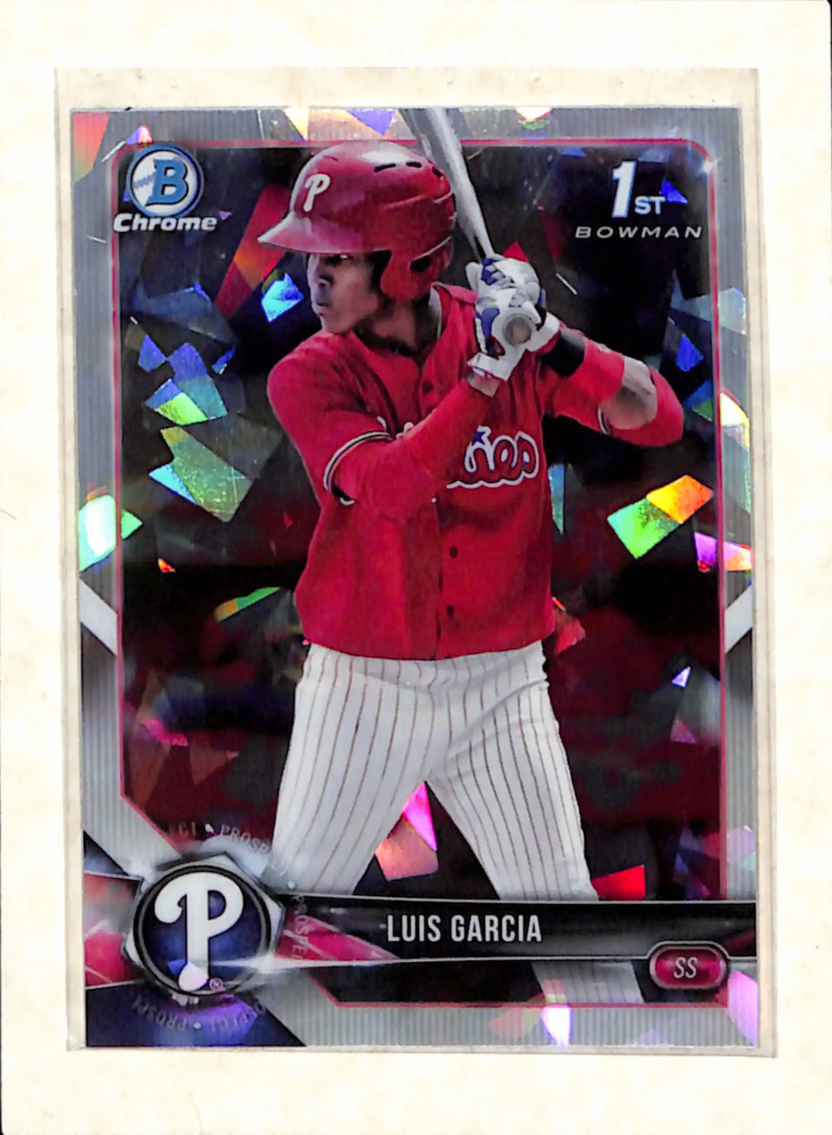 2018 Bowman Chrome Prospects #BCP75 Luis Garcia Atomic Refractors RC NM