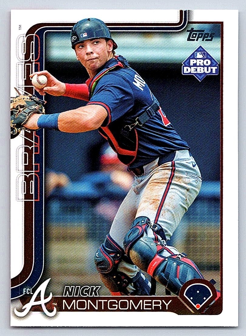 NICK MONTGOMERY BRAVES 2025 TOPPS PRO DEBUT #PD-147